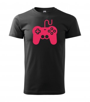 Poháry.com® Tričko pro hráče H01 černé s růžovým potiskem XXL pánské