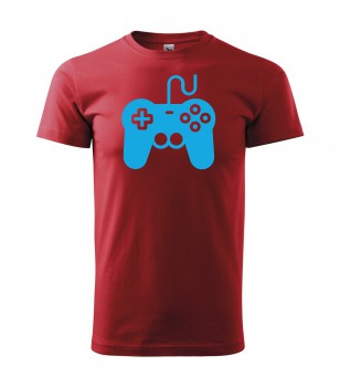 Poháry.com® Tričko pro hráče H01 červené se sv. modrým potiskem XS pánské