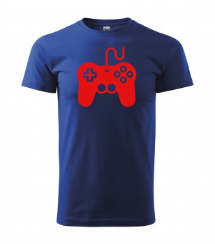 Poháry.com® Tričko pro hráče H01 královská modrá s červeným potiskem M pánské