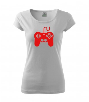Poháry.com® Tričko pro hráče H01 bílé s červeným potiskem dámské L dámské