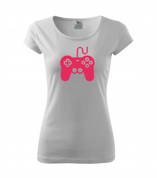 Poháry.com® Tričko pro hráče H01 bílé s růžovým potiskem dámské L dámské