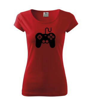 Poháry.com® Tričko pro hráče H01 červené s černým potiskem dámské XXL dámské