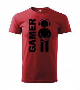 Poháry.com® Tričko pro hráče H02 červené s černým potiskem XS pánské