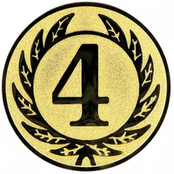 Poháry.com® Emblém 4. místo zlato 50 mm