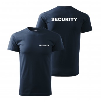Poháry.com® Tričko SECURITY nám. modrá s bílým potiskem XL pánské
