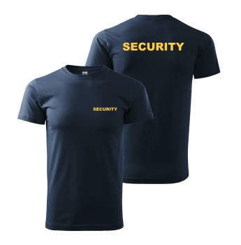 Poháry.com® Tričko SECURITY nám. modrá se žlutým potiskem XL pánské