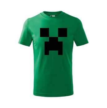 Poháry.com® Tričko Minecraft dětské zelená s černým potiskem 146 cm/10 let