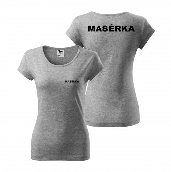Poháry.com® Tričko dámské MASÉRKA - šedé XL dámské