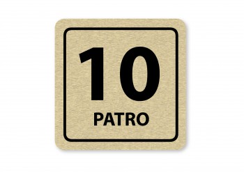 Poháry.com® Piktogram 10.patro zlato