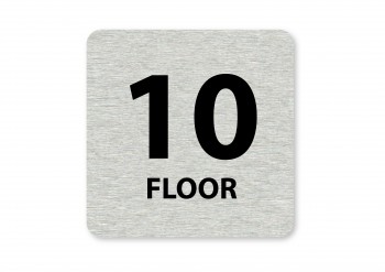 Poháry.com® Piktogram 10.floor stříbro