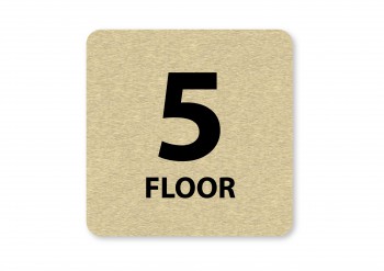 Poháry.com® Piktogram 5.floor zlato