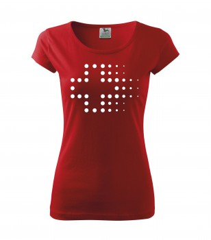 Poháry.com® Tričko pro zdravotní sestřičku D3 červené M dámské