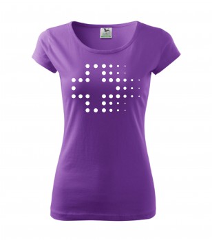 Poháry.com® Tričko pro zdravotní sestřičku D3 fialové XL dámské
