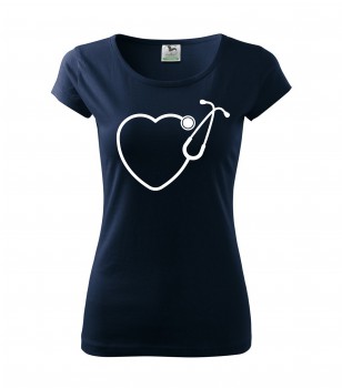 Poháry.com® Tričko pro zdravotní sestřičku D13 nám. modrá M dámské