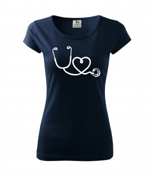 Poháry.com® Tričko pro zdravotní sestřičku D14 nám. modrá S dámské