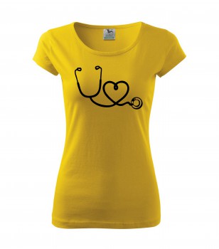 Poháry.com® Tričko pro zdravotní sestřičku D14 žluté