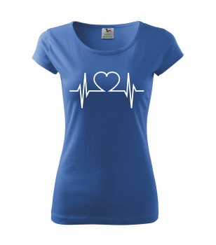 Poháry.com® Tričko pro zdravotní sestřičku D22 azurové XS dámské