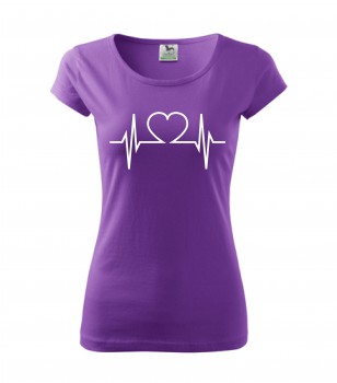 Poháry.com® Tričko pro zdravotní sestřičku D22 fialové XL dámské