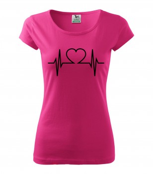 Poháry.com® Tričko pro zdravotní sestřičku D22 růžové/č M dámské