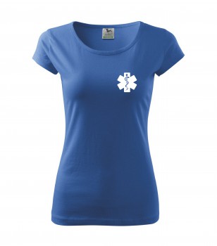 Poháry.com® Tričko pro zdravotní sestřičku D15 azurové XS dámské