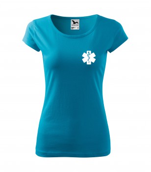 Poháry.com® Tričko pro zdravotní sestřičku D15 tyrkysové S dámské
