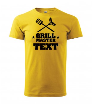 Poháry.com® Tričko na grilování se jménem žluté - 411 XL pánské