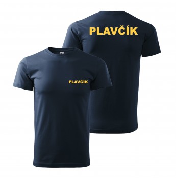 Poháry.com® Tričko PLAVČÍK nám. modrá/žlutý potisk