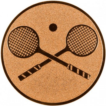 Poháry.com® Emblém squash bronz 50 mm
