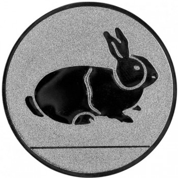 Poháry.com® Emblém králík stříbro 25 mm