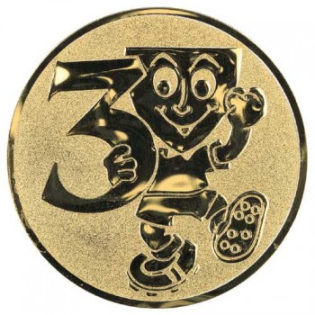 Poháry.com® Emblém 3. místo smail zlato 25 mm