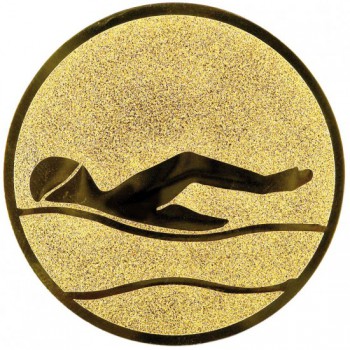 Poháry.com® Emblém plavání zlato 50 mm