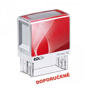 COLOP ® Razítko COLOP Printer 20/DOPORUČENĚ červený polštářek