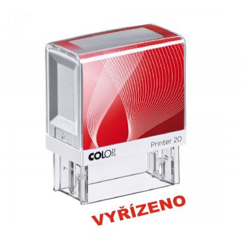 COLOP ® Razítko Colop Printer 20/VYŘÍZENO červený polštářek