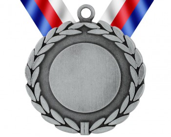 Poháry.com® Medaile MD7 stříbro s trikolórou