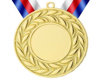 Poháry.com® Medaile MD71 zlato s trikolorou