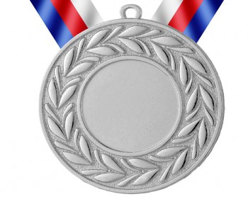 Poháry.com® Medaile MD71 stříbro s trikolórou