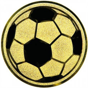Poháry.com® Emblém fotbal míč zlato 25 mm