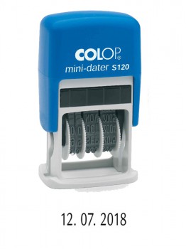 COLOP ® Razítko COLOP Mini-Dater S 120 bezbarvý polštářek / nenapuštěný barvou /
