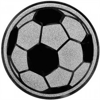 Poháry.com® Emblém fotbal míč stříbro 25 mm
