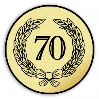 Poháry.com® Emblém tištěný Výročí 70. let 70 mm