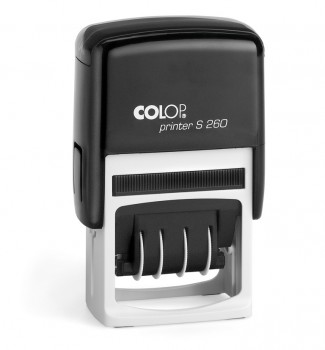 COLOP ® Razítko Colop printer S 260-Dater bezbarvý polštářek / nenapuštěný barvou /