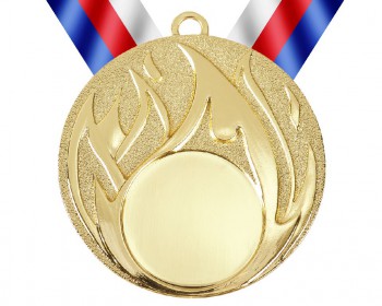Poháry.com® Medaile MD49 zlato s trikolórou