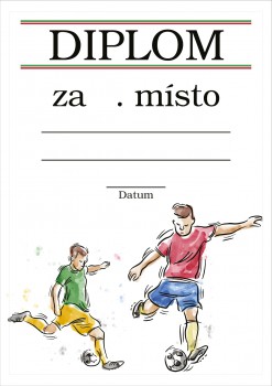 Poháry.com® Diplom fotbal D45