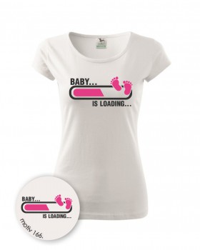 Poháry.com® Tričko pro budoucí maminky 166 bílé XS dámské