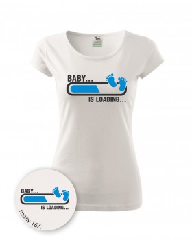 Poháry.com® Tričko pro budoucí maminky 167 bílé XS dámské