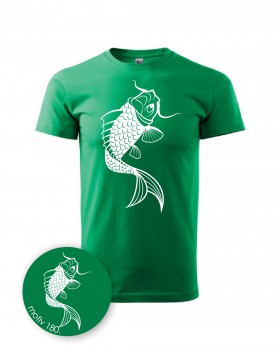 Poháry.com® Tričko pro rybáře 180 zelené XXL pánské