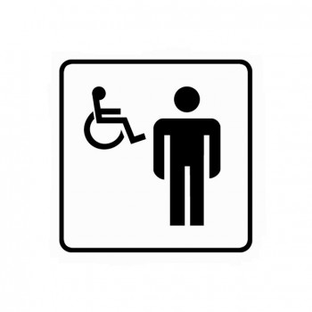 Poháry.com® Piktogram WC pro invalidy samolepka
