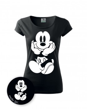 Poháry.com® Tričko Mickey Mouse 261 černé XXL dámské