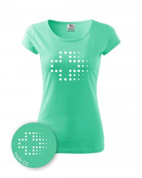 Poháry.com® Tričko pro zdravotní sestřičku D3 mátové/bí
