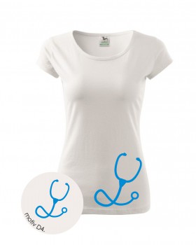 Poháry.com® Tričko pro zdravotní sestřičku D4 bílé